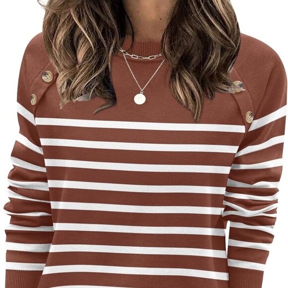 Tops - Brand New Womens Sweater XL Brown White